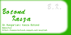 botond kasza business card